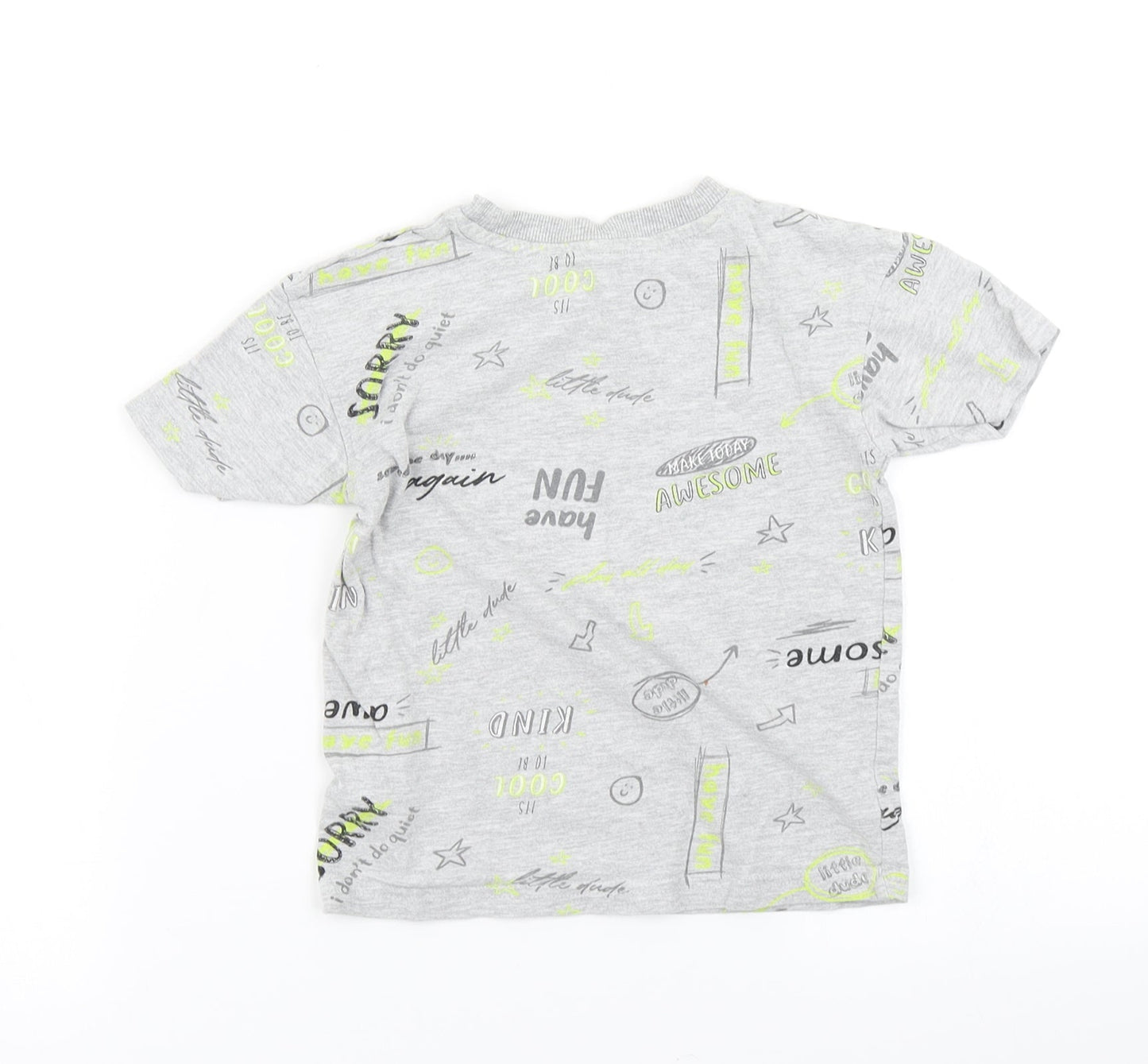 George Boys Grey   Basic T-Shirt Size 2-3 Years