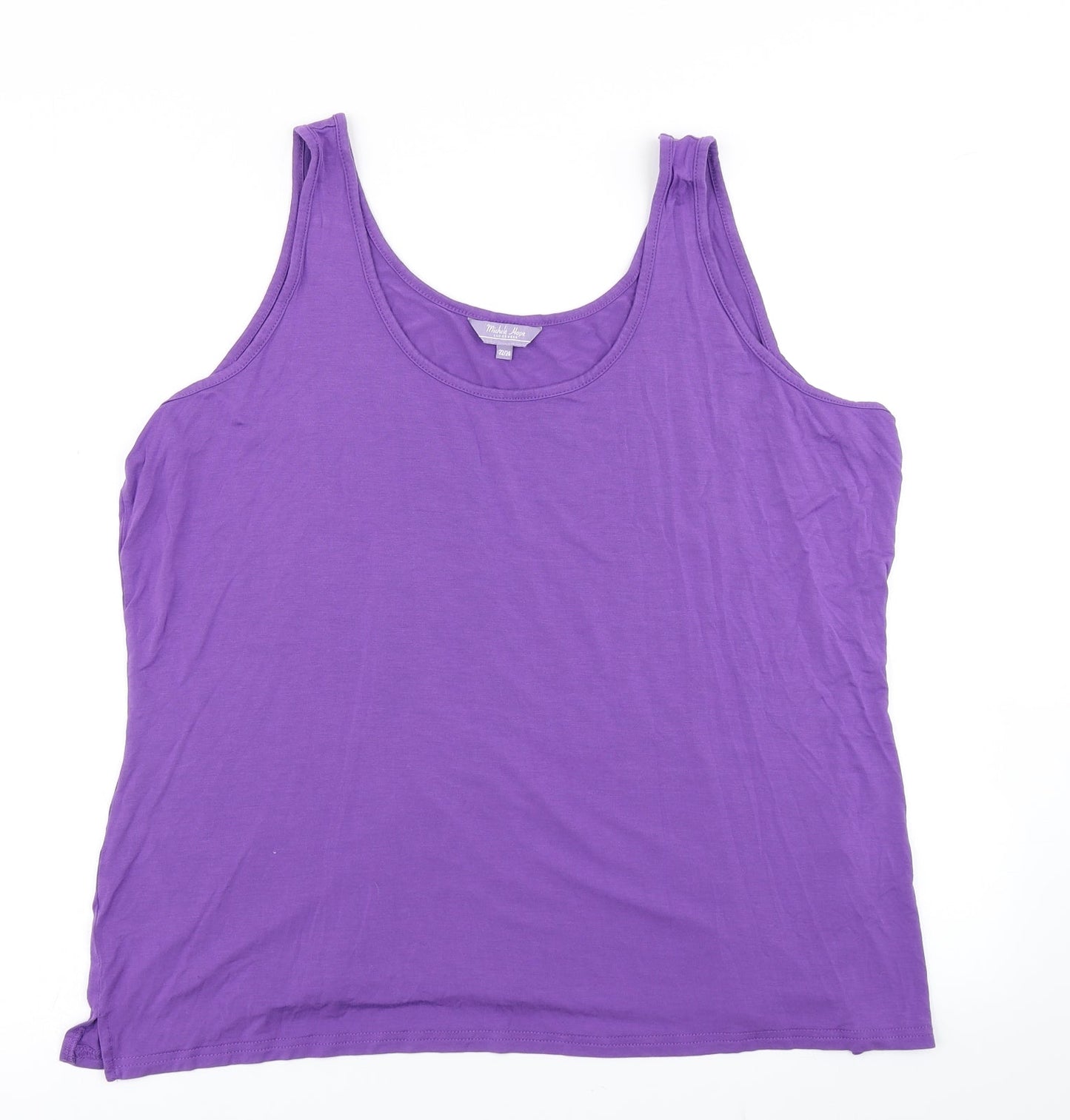 Michele Hope Womens Purple   Basic Tank Size 22