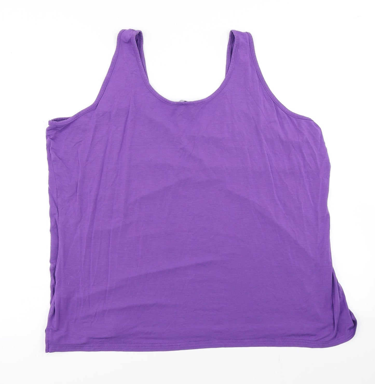 Michele Hope Womens Purple   Basic Tank Size 22