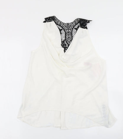 Preloved Elise Ryan Womens White   Basic Blouse Size 12 - Front