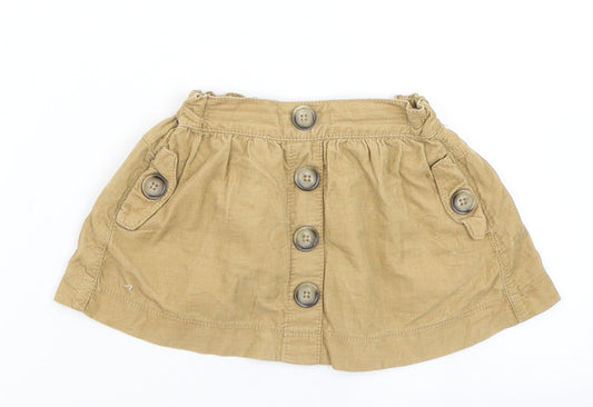 NEXT Girls Brown  Corduroy A-Line Skirt Size 12-18 Months