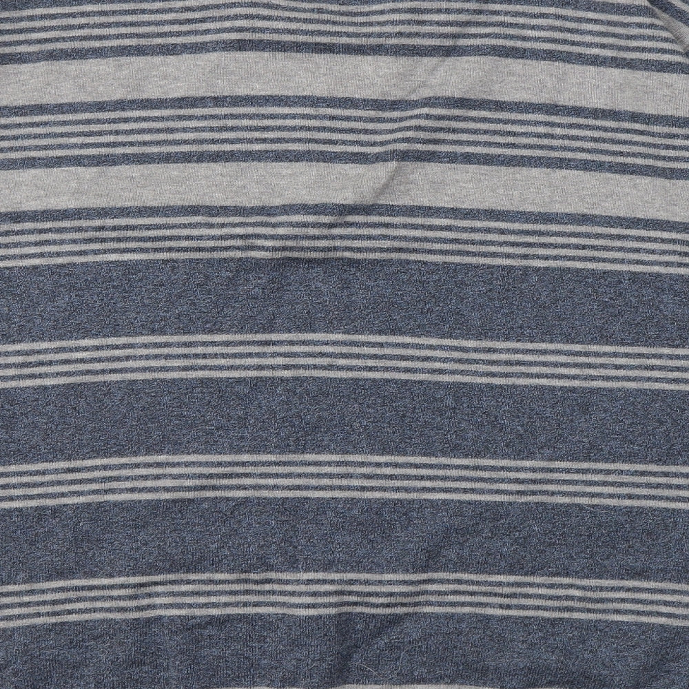 NEXT Mens Blue Striped  Pullover Jumper Size XL