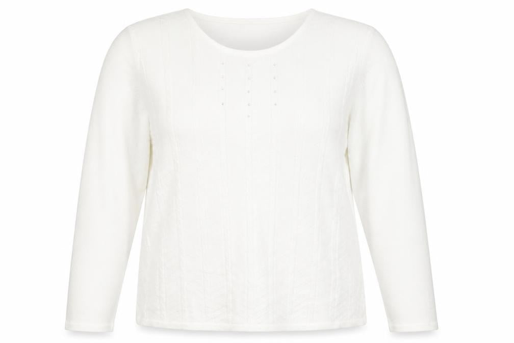 ANNA ROSE  Womens White   Pullover Jumper Size 2XL