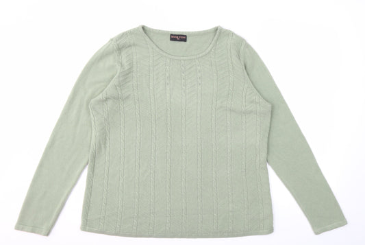 ANNA ROSE  Womens Green   Pullover Jumper Size 2XL