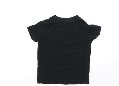 Next  Baby Black Geometric  Basic T-Shirt Size 6-9 Months