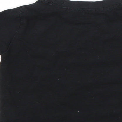 Next  Baby Black Geometric  Basic T-Shirt Size 6-9 Months
