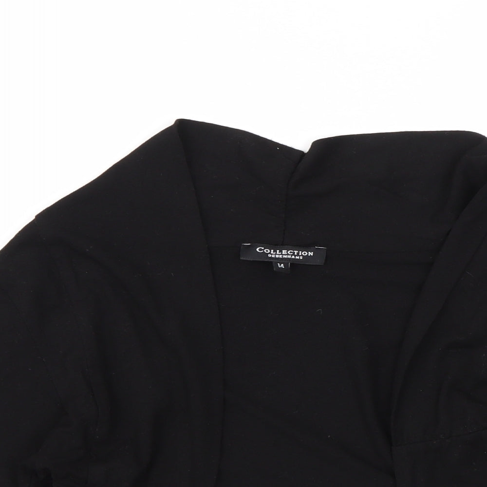 Debenhams Womens Black   Cardigan Jumper Size 14