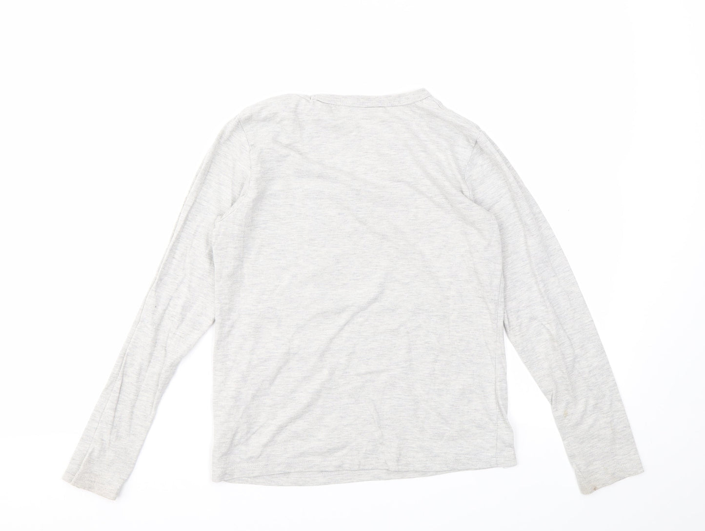 H&M Boys Grey Geometric  Basic T-Shirt Size 9 Years