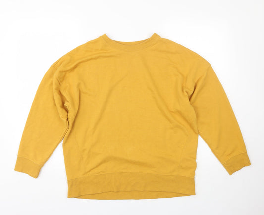 New Look Womens Yellow   Pullover Sweatshirt Size 8