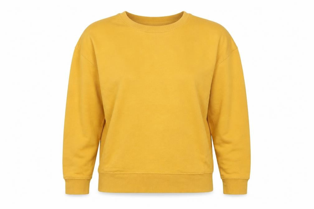 New Look Womens Yellow   Pullover Sweatshirt Size 8
