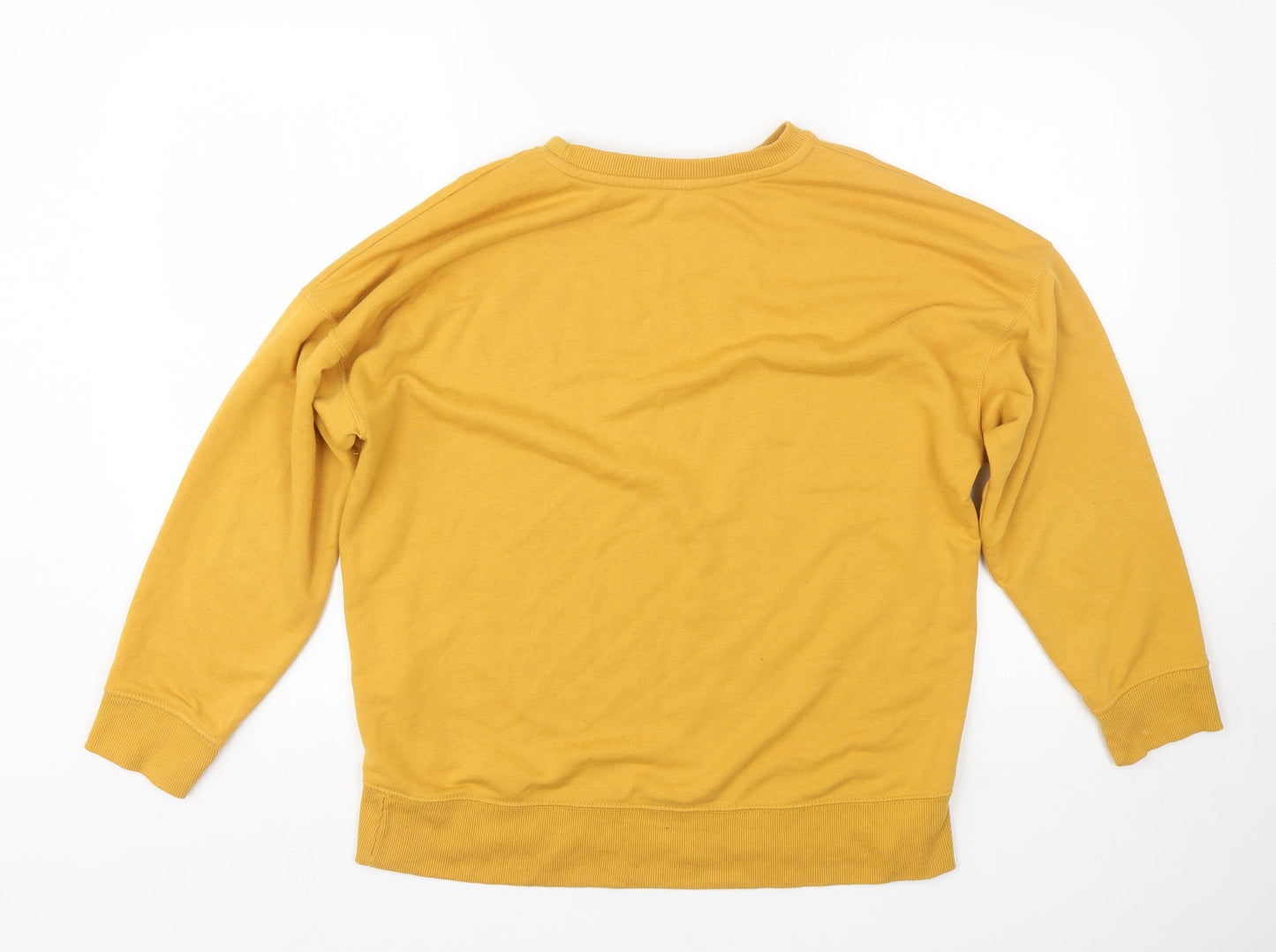 New Look Womens Yellow   Pullover Sweatshirt Size 8