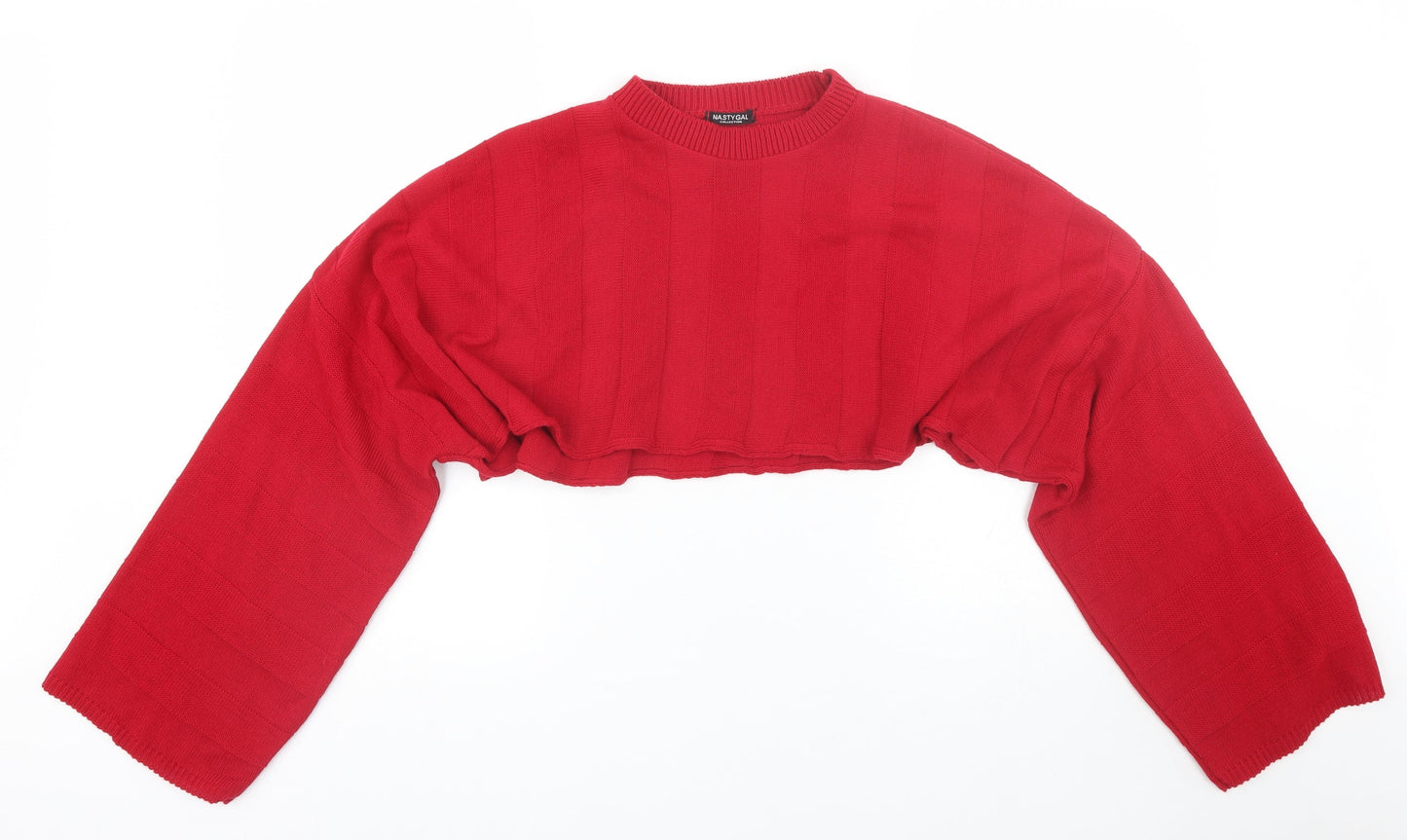 NastyGal Womens Red Striped  Pullover Jumper One Size