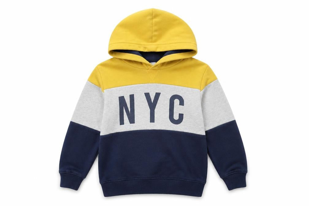 H&M Girls Multicoloured Striped  Pullover Hoodie Size 5-6 Years