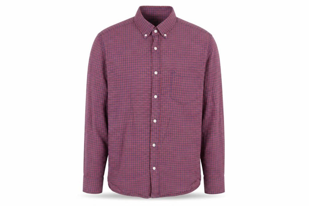 J crew Mens Red Plaid   Button-Up Size M