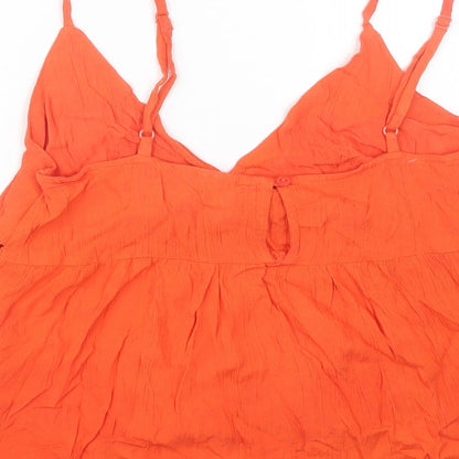 ASOS Womens Orange   Basic Tank Size 8