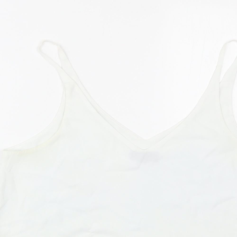 Topshop Womens White   Basic Tank Size 12