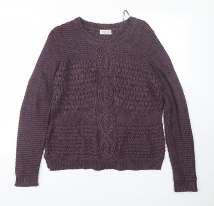 Preloved M&S Womens Purple   Pullover Jumper Size 10 - Front