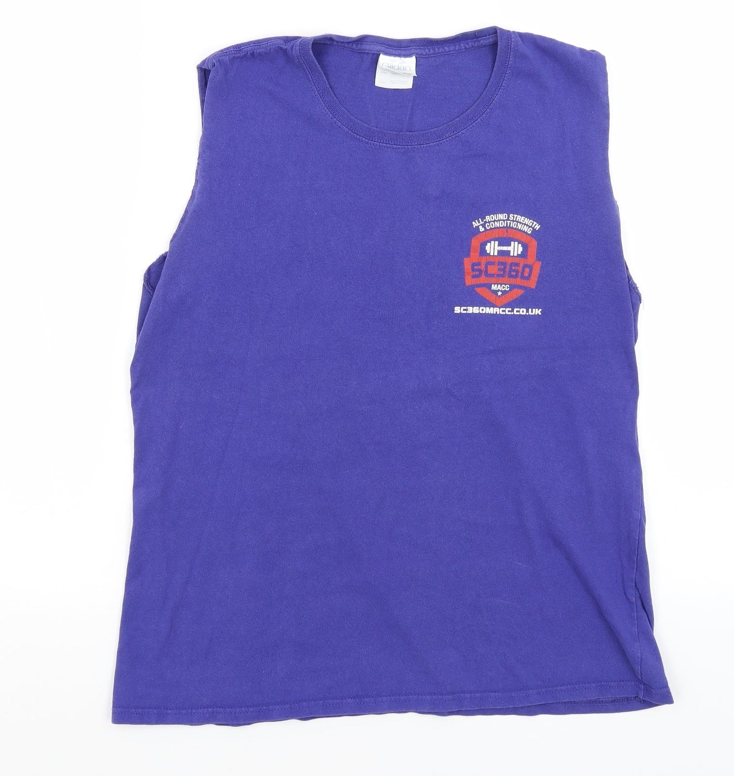 Gildan Womens Blue   Basic Tank Size L