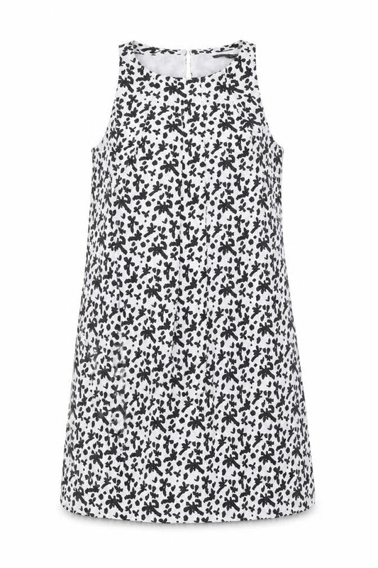Mango Womens White Geometric  Shift  Size S