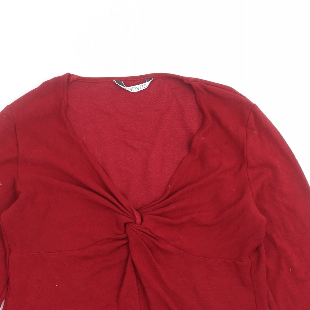 Canvas Womens Red   Pullover Jumper Size 16