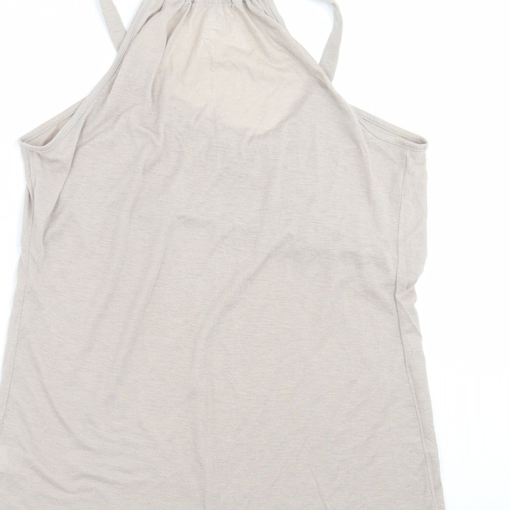 ana Womens Beige   Basic T-Shirt Size S