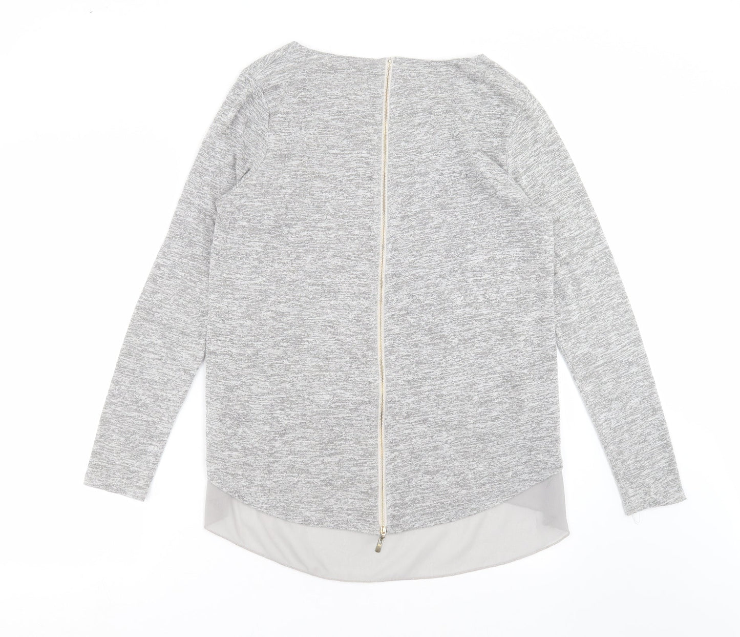 New Look Womens Grey  Knit Pullover Jumper Size M