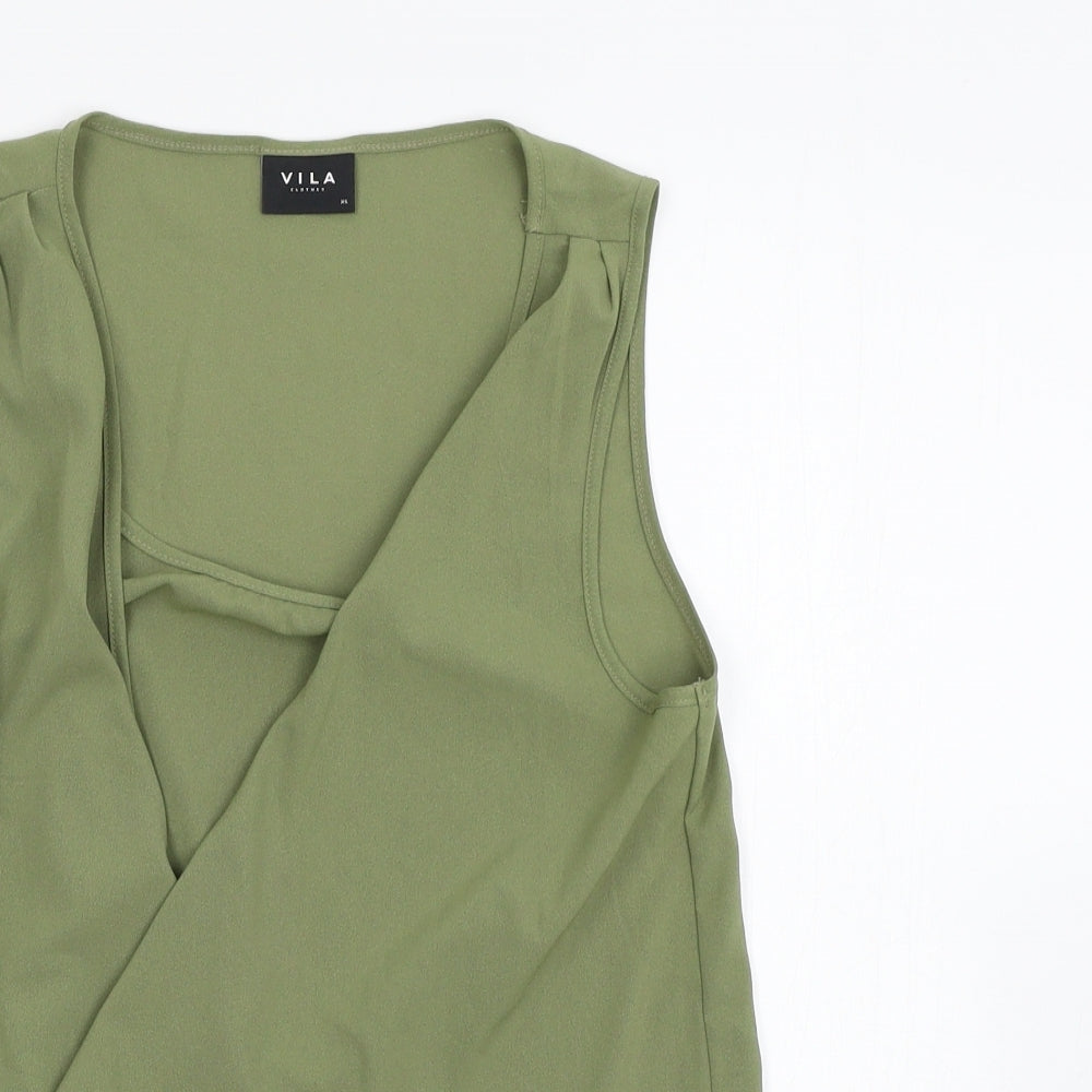 villa Womens Green   Basic Tank Size XS