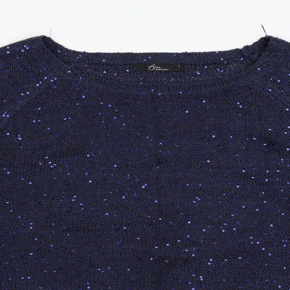 Bonmarché Womens Blue Pullover Jumper Size L
