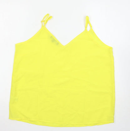Preloved Studio Womens Yellow   Basic Tank Size 18 - Back