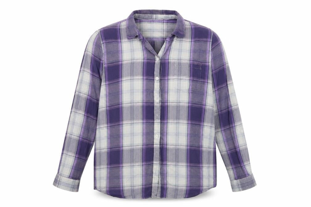 Maine New England  Mens Black Check   Button-Up Size 18