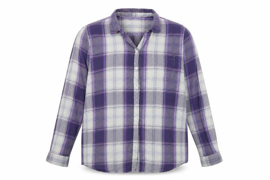 Maine New England Mens Black Check Button-Up Size 18