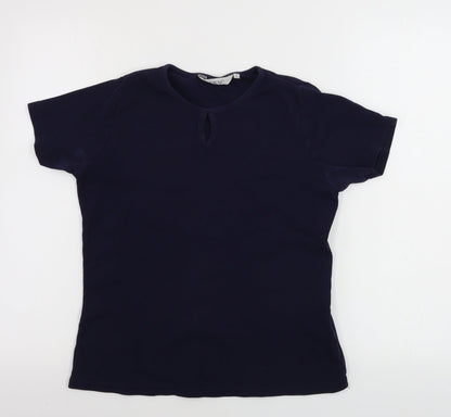 EWM Womens Blue   Basic T-Shirt Size S