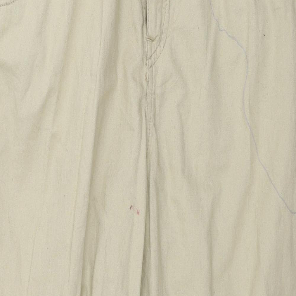 H&M  Womens Beige   Trousers  Size 12 L27 in