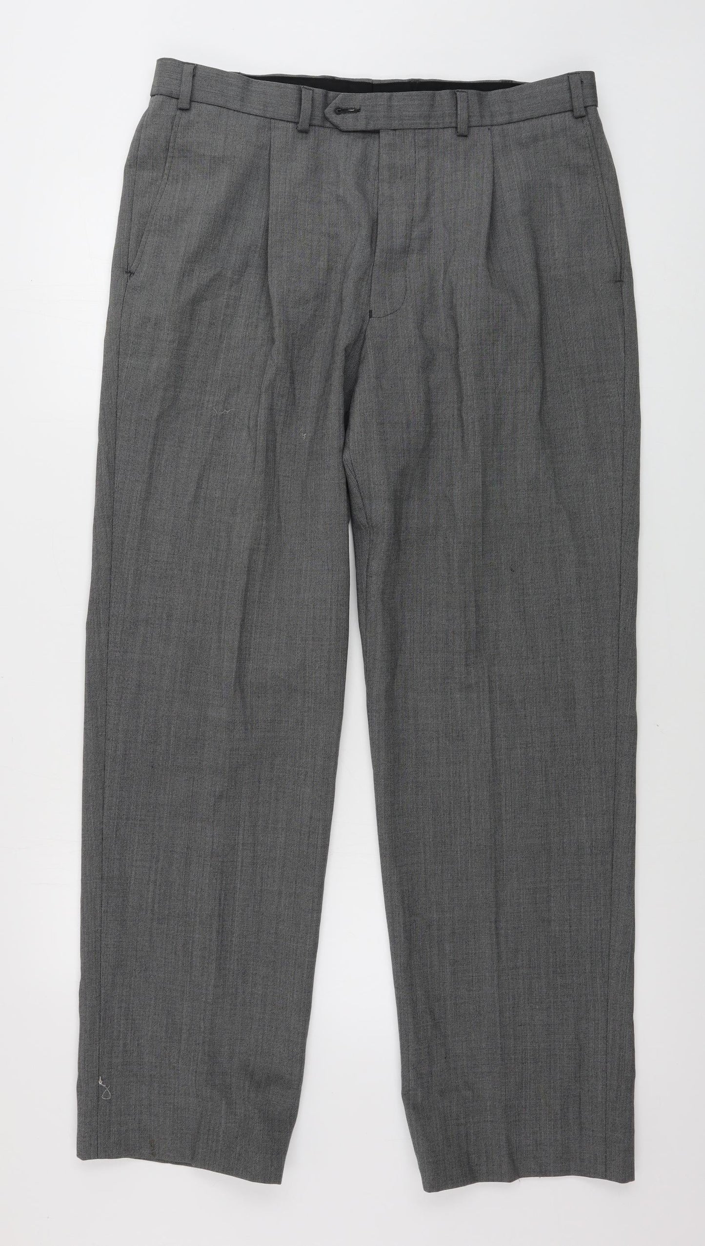 Marks and Spencer  Womens Grey   Trousers  Size 36 in L30 in