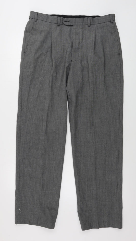Marks and Spencer  Womens Grey   Trousers  Size 36 in L30 in