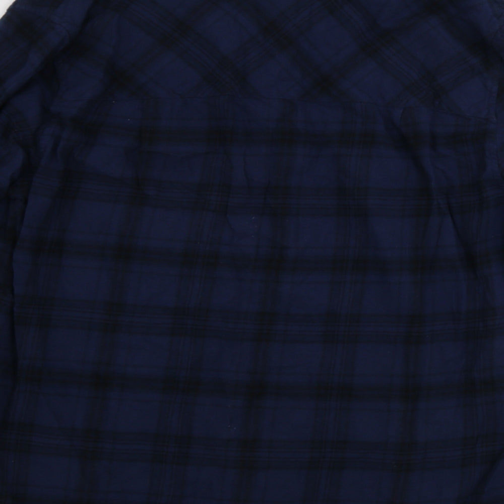 Livergy Mens Blue Check   Button-Up Size XL