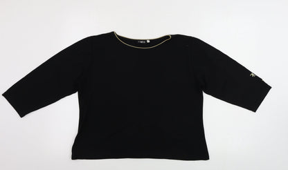 Preloved CMD   Womens Black   Basic T-Shirt Size L - Front