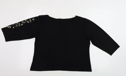 Preloved CMD   Womens Black   Basic T-Shirt Size L - Back
