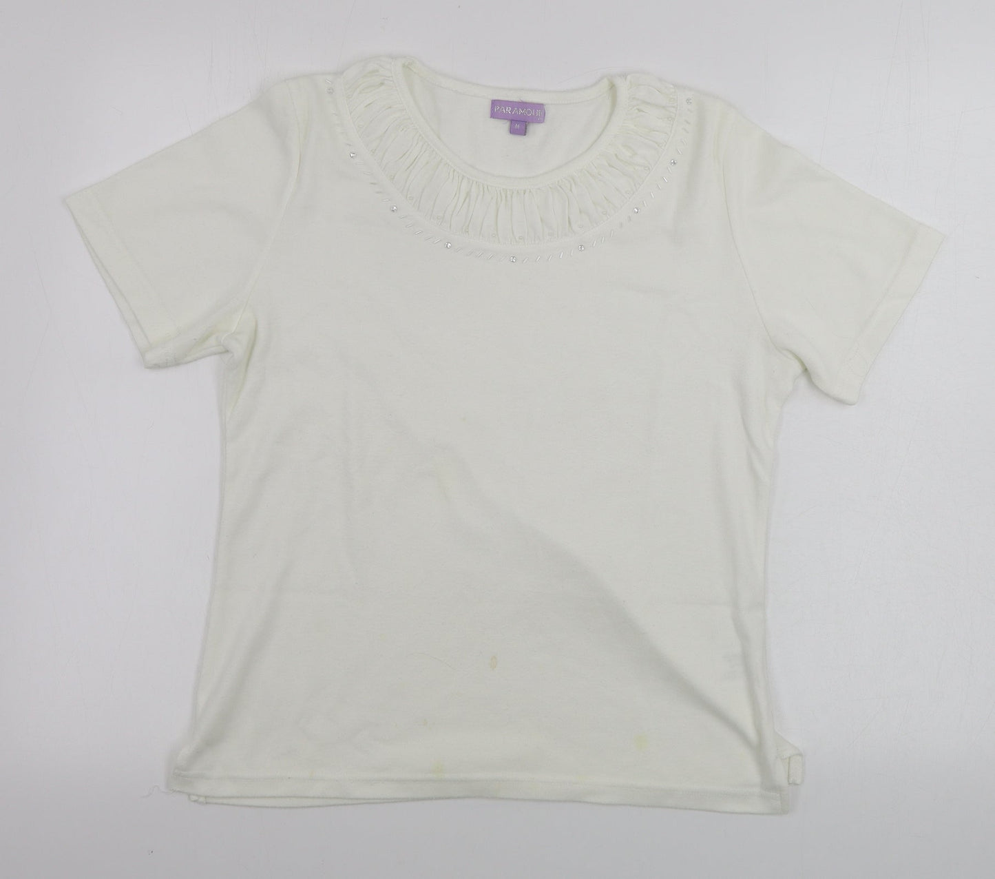 paramour  Womens Ivory   Basic T-Shirt Size M