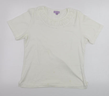 paramour  Womens Ivory   Basic T-Shirt Size M
