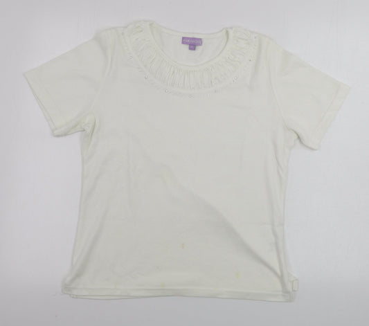 paramour  Womens Ivory   Basic T-Shirt Size M