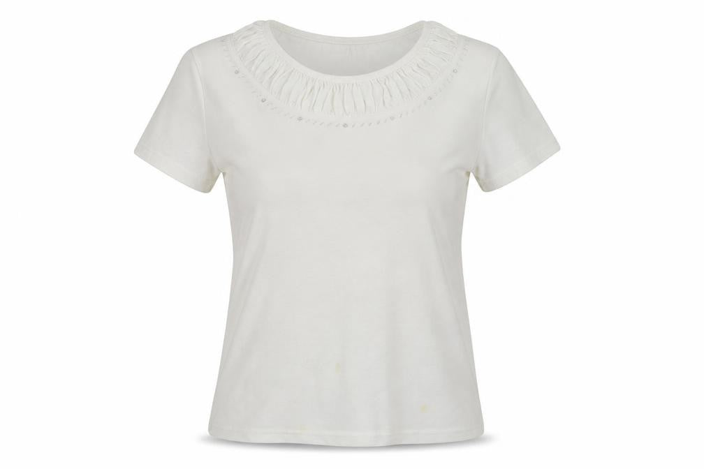 paramour  Womens Ivory   Basic T-Shirt Size M