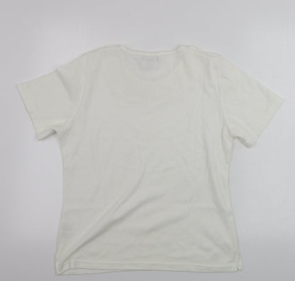 paramour  Womens Ivory   Basic T-Shirt Size M