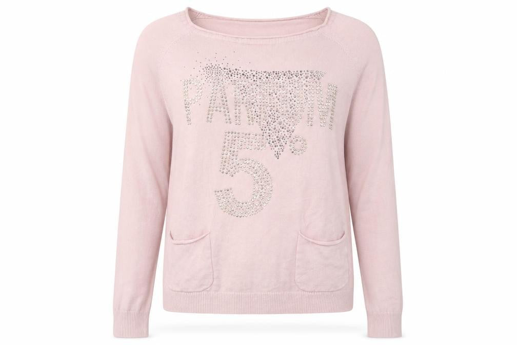 Bluoltre Womens Pink  Knit Pullover Jumper Size S