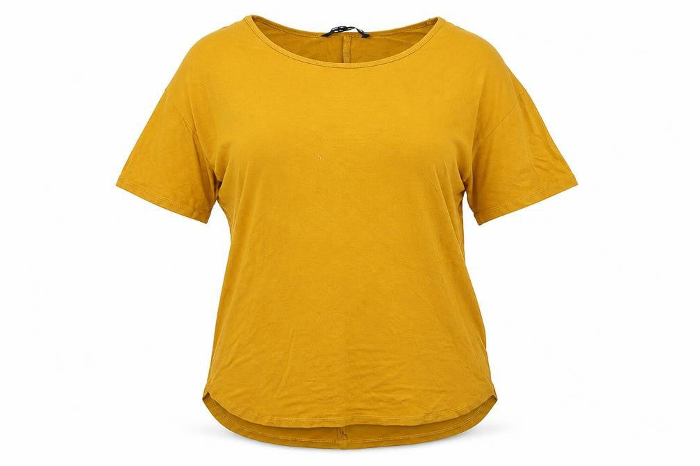 Select Womens Orange  Jersey Basic T-Shirt Size 14