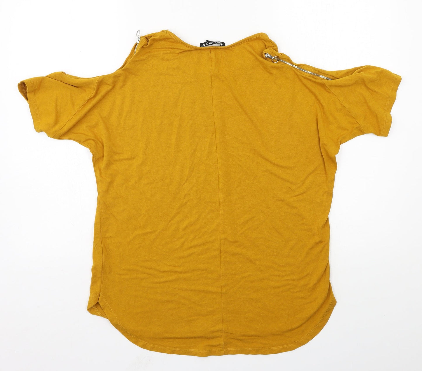 Select Womens Orange  Jersey Basic T-Shirt Size 14