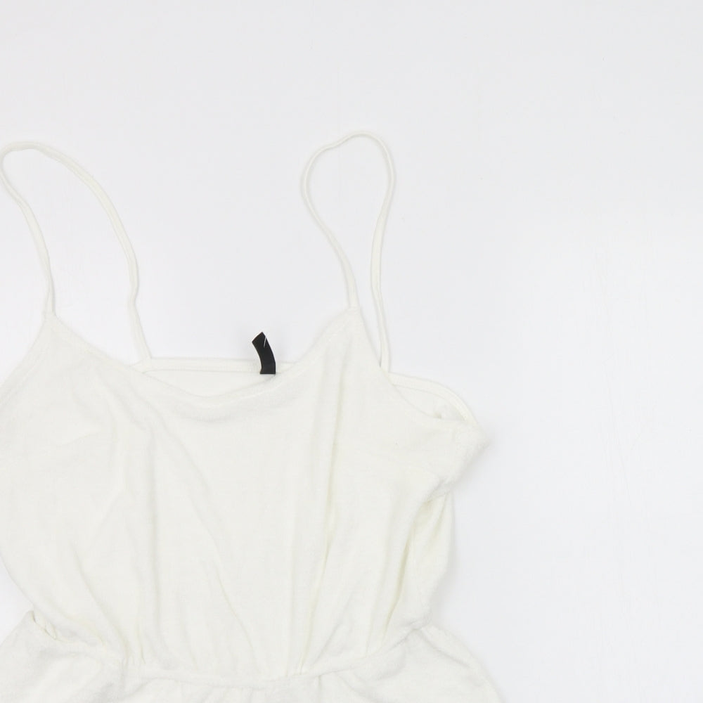 Divided Womens White   Jumpsuit One-Piece Size L