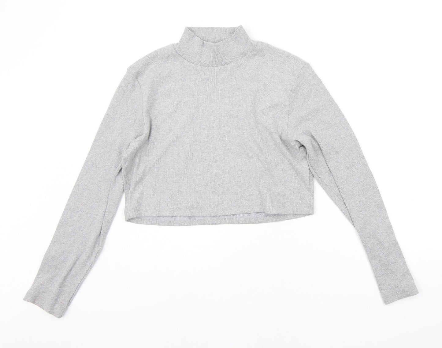 Missguided Womens Grey   Basic T-Shirt Size 16