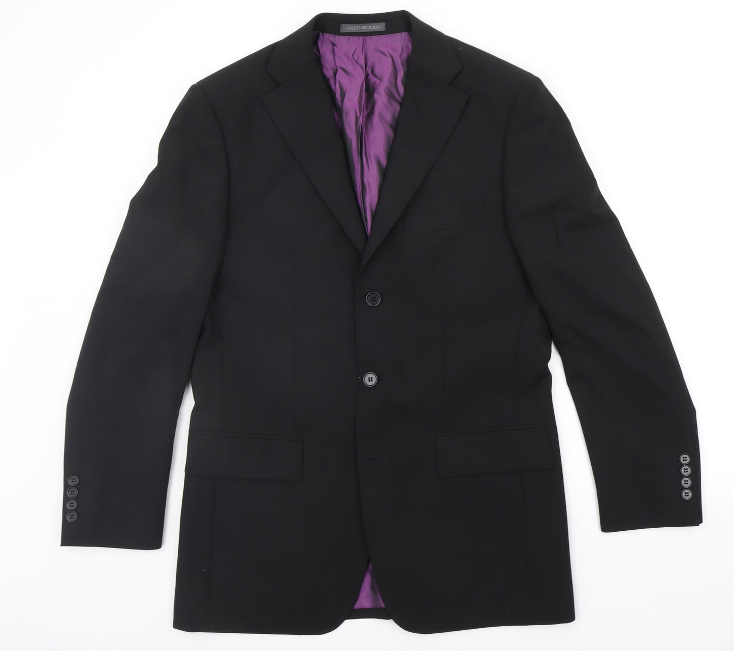 GREENWOODS Mens Blue   Jacket Suit Jacket Size S