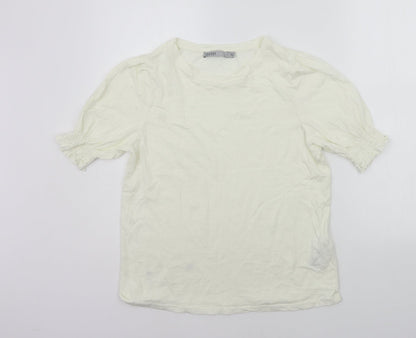 Oasis Womens Yellow   Basic T-Shirt Size S